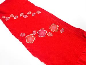 正絹　振袖用　絞り帯揚げ